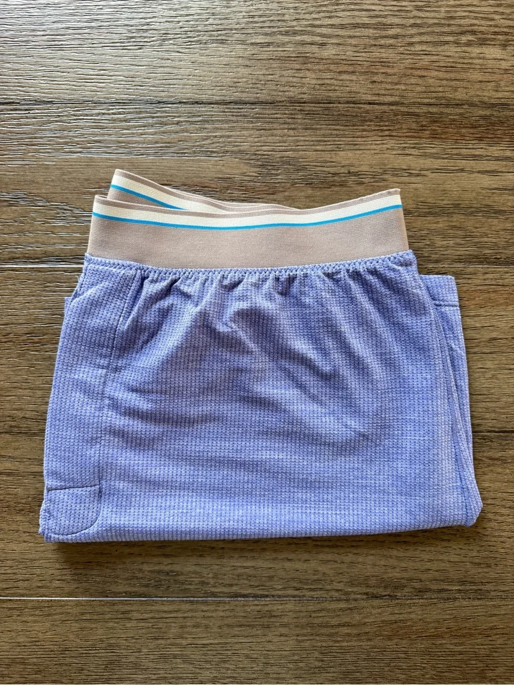 Mack Weldon - Men's Light Lavender Lounge  Boxer Shorts with Striped Waistband